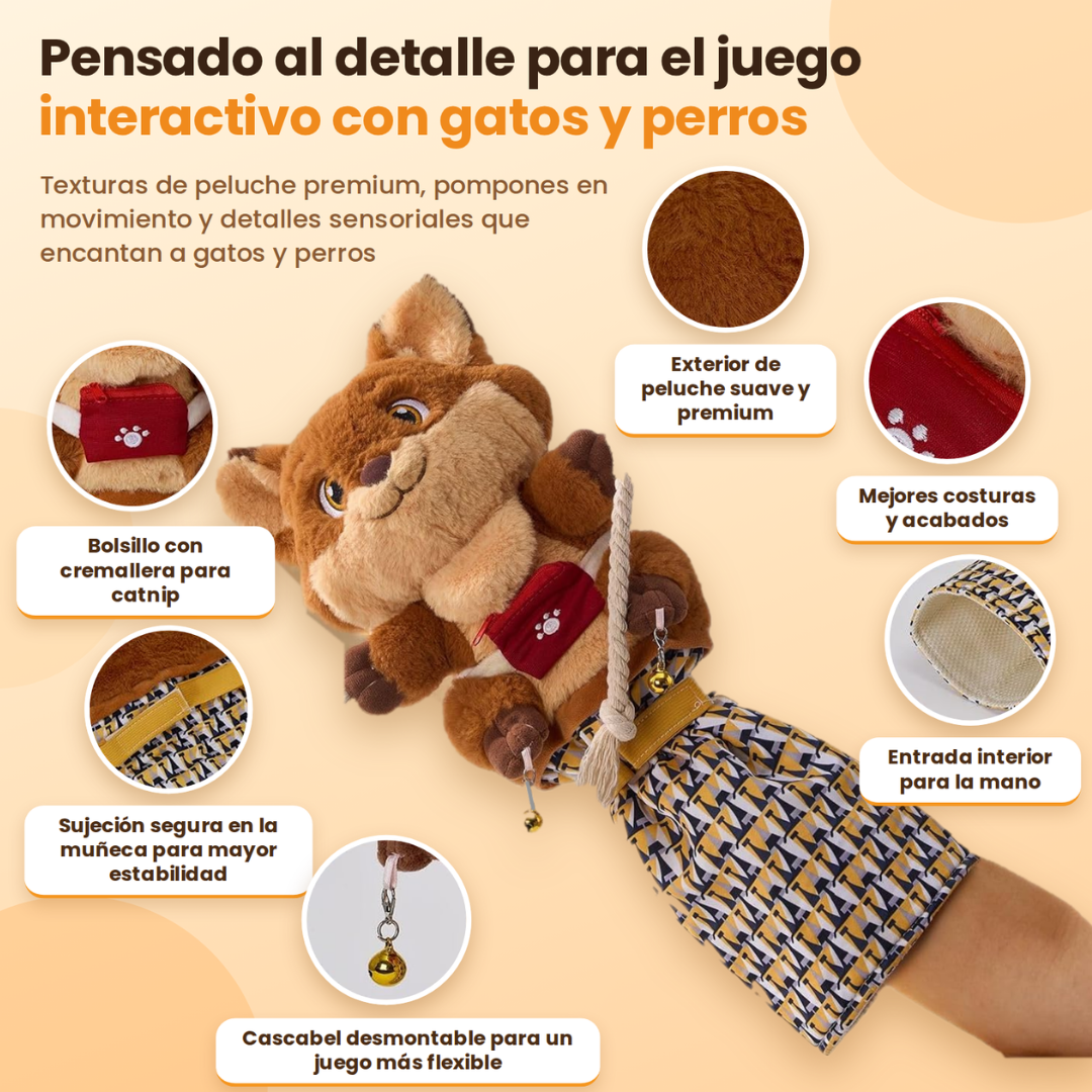 Juguete Interactivo para Gatos con Cascabeles y Cuerdas